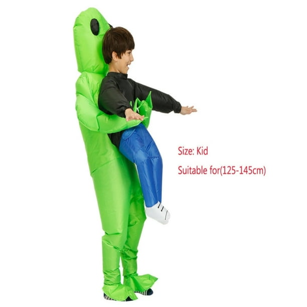 Adults Inflatable Green Alien Costume Carnival Halloween Cosplay Party Suit Kids Adults Inflatable Green Alien Costume Carnival Halloween Cosplay Party Suit Kids